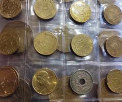 Колекция от 91бр. различни френски монети