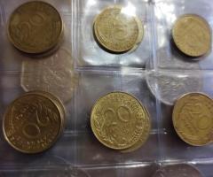 Колекция от 91бр. различни френски монети - 2