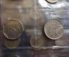 Колекция от 91бр. различни френски монети - 6