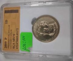 На вашето внимание предлагаме колекция от 8 монети SGS MS70 - 3