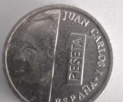 Лот Испански монети от 1 песета - 2