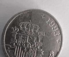 Лот Испански монети от 1 песета - 3