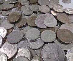 Лот от над 200бр. монети с номинал от 1, 2, 5 и 10 рубли - 2
