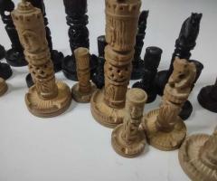 Дървени фигури на шах от Индонезия - 7