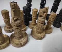 Дървени фигури на шах от Индонезия - 8