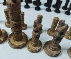 Дървени фигури на шах от Индонезия - 10