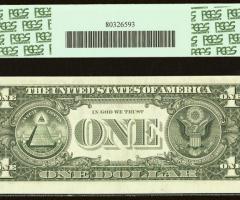 Банкнота уникат. Петна от черно мастило Грешка PCGS 63PPQ - 2