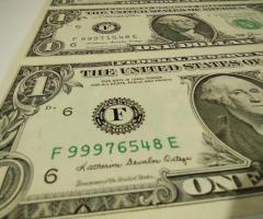 Лот от 4бр не отрязани и не прегъвани долари 1985г. - 4