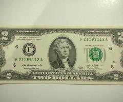 Банкнота от два долара  емисия 2003г.