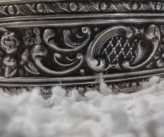 Много изящна маркирана сребърна кутийка с произход Германия - 9