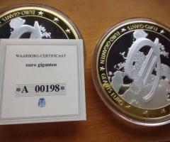 Два броя монети -  Евро гигант „10 години евро“