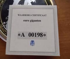 Два броя монети -  Евро гигант „10 години евро“ - 4