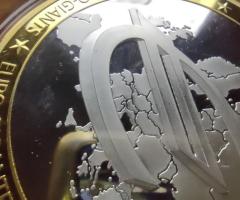 Два броя монети -  Евро гигант „10 години евро“ - 6