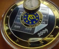 Два броя монети -  Евро гигант „10 години евро“ - 11