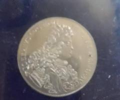 Сребърна реплика на модел от 1705г.28гр.41мм. сребро 835/1000 - 4