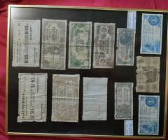 Пано с 12 стари  банкноти - 2