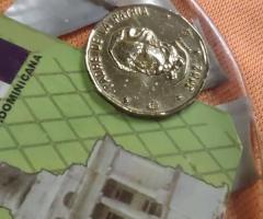 Плакет- пано  от монети и седеф от Република Доменикана - 4