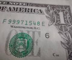 Уникално пано от 4бр. банкноти 1 долара - 2