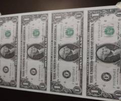 Уникално пано от 4бр. банкноти 1 долара - 7
