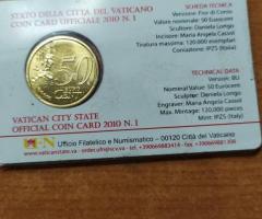 Монета с лика на Папа Беноа XVI - 3