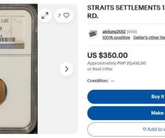 Крал Джордж V,½ Cent 1932 - NGC MS65BN (2056933-114) - 3